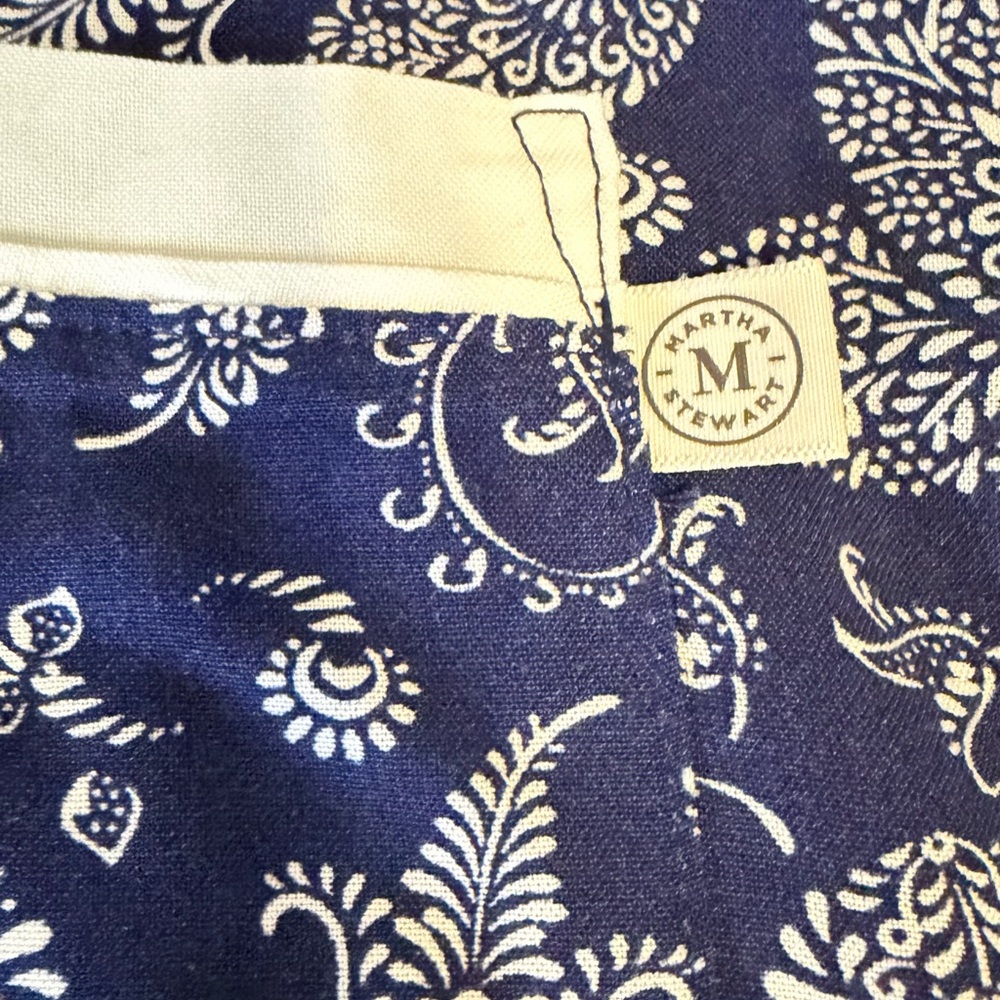 Martha Stewart Navy Paisley Pajama Set Size Large , NWT - Picture 3 of 5